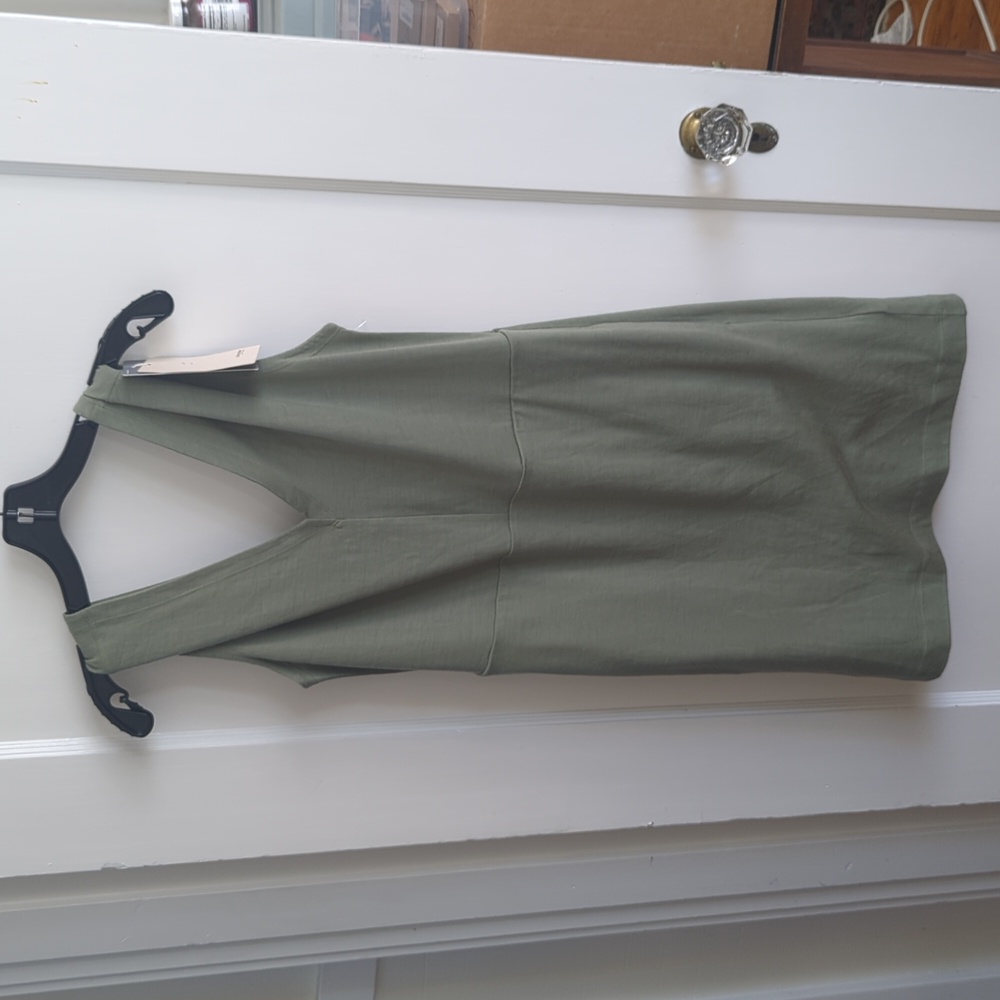 Sage green Icebreaker merino wool tank dress size L